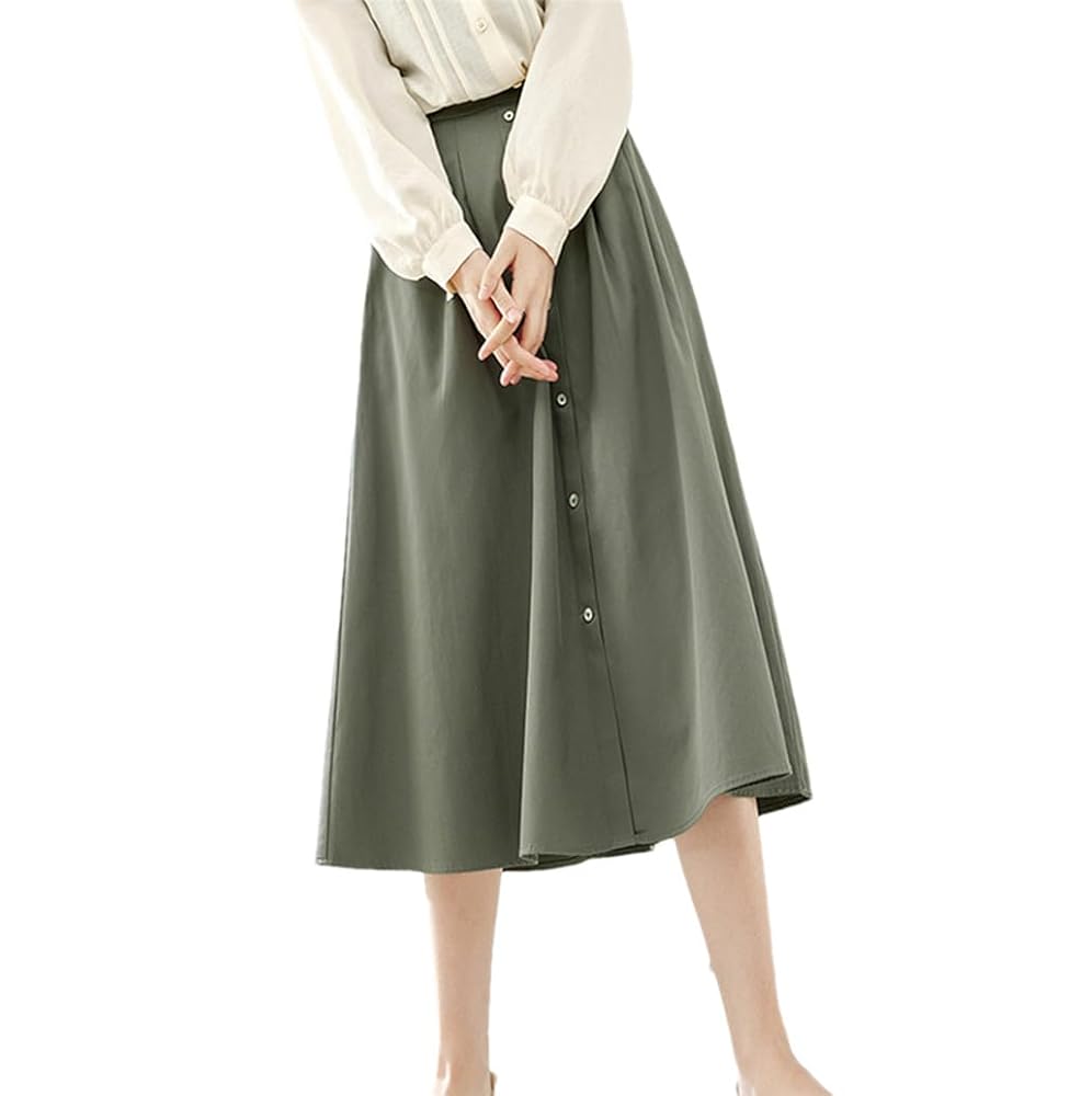 Amazon.com: REHJJDFD Women's Cotton A-Line Midi Skirts